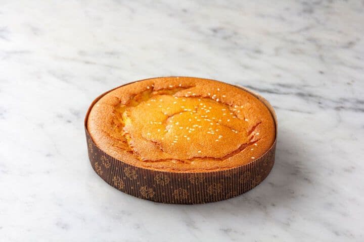 Porto's Quesadilla, a sesame-topped sweet pound cake